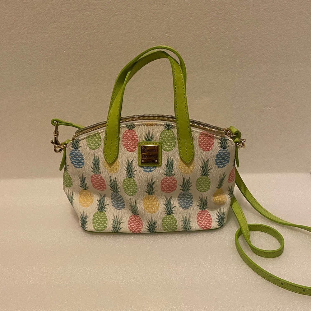 Dooney & Bourke Pastel Pineapple Satchel - Green Accents